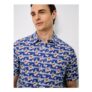 Short-Sleeve Linen-Blend Shirt