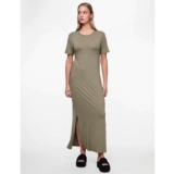 Short Sleeve Maxi Dress sizes XS & S Deep Lichen Green by Pieces