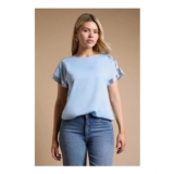 Short Sleeve T-Shirt Sequin Blouse