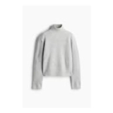 Shoulder-Pad Turtleneck Jumper