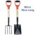 Shovel & Garden Fork Set Micro 76cm Long For Digging Soil Hardened Fork Heads Blades Wooden Shaft – Sold by VORX / FBA