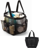 Shower Bag, Portable Mesh Shower Bag, Foldable Quick Dry Beach Bag Mesh, With 8 Pockets For, Suitable For Gyms, Travel, Shower, Swimming, Beaches, And Summer Camps, Etc(Black)