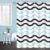 Shower Curtain, Premium PEVA Blue Waves Shower Curtains Mould Proof Resistant Waterproof Shower Curtain for Wet Rooms, Shower, Bath,180x180cm