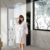 Shower Mixer Tower with 5-Function Shower Column with Shower Head and Hose Rain &Waterfall Shower Rail Massage Jets Handset and Bath Spout Shower Panel Stainless Steel Brushed