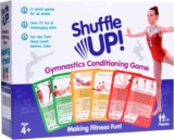 Shuffle Up Gymnastics Games – Family Games with 70 Fun Fitness Workout Cards, Gymnastics Equipment for Kids, Gymnastics Gifts for Girls & Boys