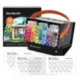 Shuttle Art 51 Colours Alcohol Markers Brush Tip, Dual Tip Art Pens and Colourless Blender – Prime Exclusive. Sold by Lexeu FBA