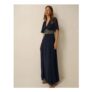 Sienna Embellished Maxi Dress – Blue