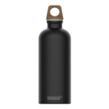 Sigg Aluminium Water Bottle MyPlanet Black Carbonated Leakproof BPA Free
