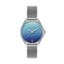 Signature 30mm Azure Blue Tone & Silver Mesh Watch