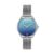 Signature 30mm Azure Blue Tone & Silver Mesh Watch