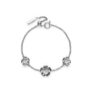 Signature Tudor Rose Silver Tone Bracelet