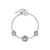 Signature Tudor Rose Silver Tone Bracelet