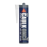Sika Caulk Once Premium Quality Acrylic Caulk Highly Flexible Fast Drying White 295ml