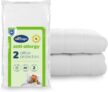 Silentnight Anti Allergy Pillow Protector – Ideal for Allergy and Asthma Sufferers Protecting Against Bacteria and Dust Mites – Machine Washable, 2 Pack