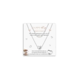 Silver 40th Birthday Layered Baroque Pearl Necklace with Cards