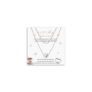 Silver 40th Birthday Layered Baroque Pearl Necklace with Cards