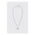 Silver Layered Necklace with Red Heart & Arrow Pendant