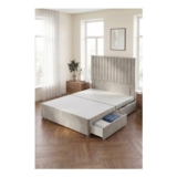 Silver Somnior Eleanor Divan Bed with 2 Drawers