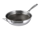Silvercrest 28cm Honeycomb Stainless Steel Wok