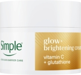 Simple Glow Facial Moisturiser, Face Brightening Cream for boosting Radiance with Vitamin C Glutathione, Sensitive Skin Moisturiser, 50 ml