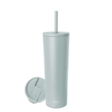 Simple Modern Insulated Tumbler with Lid and Straw Reusable Stainless Steel Water Bottle Travel Mug, 830ml Sea Glass Sage