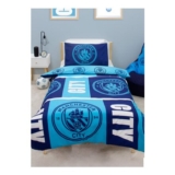 Single Manchester City FC Blue Flashy Duvet Cover