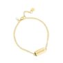 Single Pearl Gold Glimmers Bracelet, Double Sided