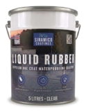 Siramico Coatings Liquid Rubber Roof Coating, 5 Litres, One Coat Waterproofing, Black, Grey, Clear – Sold & Shipped by Siramico Coatings Ltd