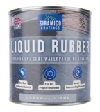 Siramico Coatings Liquid Rubber Roof Coating Instant Leak Seal Technology Black, Grey & Clear