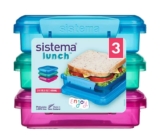 Sistema 450ml Sandwich Box – 3 Pack Free C&C