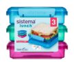 Sistema 450ml Sandwich Box – 3 Pack Free C&C
