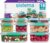 Sistema KLIP IT Food Storage Containers Airtight & Stackable Meal Prep Containers with Lids School Lunch Boxes & Snack Boxes 18 Count (9 Containers & Lids)