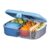 Sistema Ocean Bound Plastic Bento Box 1.1 L Lunch Box with Yoghurt/Fruit Pot and Compartments