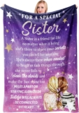 Sister Birthday Gifts, Big Sister Gifts for Little Girls Throw Blanket