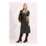 Size 10 Principles Faux Leather Fit & Flare Workwear Dress