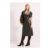 Size 10 Principles Faux Leather Fit & Flare Workwear Dress
