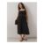Size 16 – 18 Curve Cinched Waist Stretch Midi Dress