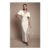 Size 6-12 Only Satin Twist Front Angel Sleeve Midi Bridesmaid Dress