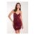 Size L Pink Vanilla Mirror Sequin Twist Front Mini Dress