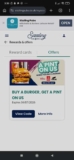 Sizzling pubs free pint of beer or soft drink when you buy a burger