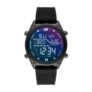 Skechers Kentwood Mens Digital Dial Black Silicone Strap Watch