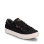 Skechers Womens BOBS Sneaker, Black Canvas, UK 5