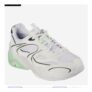 Skechers Womens DL Hyperburst Slip on Trainers White/lime Size 3