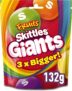 Skittles Giants Fruit Flavoured Chewy Vegan Sweets Sharing Pouch 132g