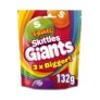 Skittles Giants Fruit Flavoured Sweets Bag 132g / Starburst Vegan Chewy Sweets Fruit Flavoured Bag 138g / Minis Original Sweets Bag 137g