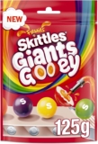 Skittles Giants Gooey Vegan Sweets, Chewy Fruity Candy Sharing Pouch, 125g