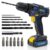 Skotek 18V Cordless Drill & 13pc Screwdriver Set (Battery & Charger Included)