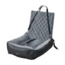 Skylos Dog Booster Car Seat Travel Carrier Plush Bed Grey