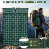 Sleeping Pad Camping Mat Double 9.5CM Thickness, 204x130CM Ultralight