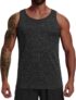 Sleeveless Tshirt Men Mens Tank Tops Crew Neck Muscle Bodybuilding Shirt Quick-Drying Gym Workout Training Sportswear Vests